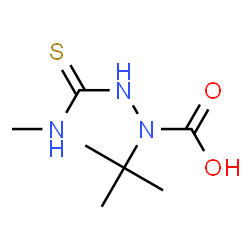 ChemSpider 2D Image | 2-(Methylcarbamothioyl)-1-(2-methyl-2-propanyl)hydrazinecarboxylic acid | C7H15N3O2S