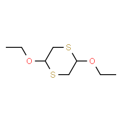 ChemSpider 2D Image | 2,5-Diethoxy-1,4-dithiane | C8H16O2S2
