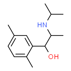 ChemSpider 2D Image | 1-(2,5-Dimethylphenyl)-2-(isopropylamino)-1-propanol | C14H23NO