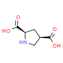 ChemSpider 2D Image | (2R,4R)-2,4-Pyrrolidinedicarboxylic acid | C6H9NO4