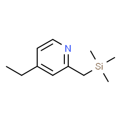 ChemSpider 2D Image | 4-Ethyl-2-[(trimethylsilyl)methyl]pyridine | C11H19NSi