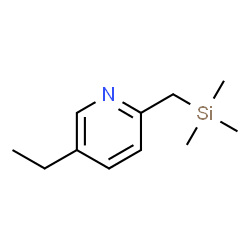 ChemSpider 2D Image | 5-Ethyl-2-[(trimethylsilyl)methyl]pyridine | C11H19NSi