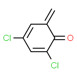 ChemSpider 2D Image | 2,4-Dichloro-6-methylene-2,4-cyclohexadien-1-one | C7H4Cl2O