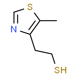 ChemSpider 2D Image | 2-(5-Methyl-1,3-thiazol-4-yl)ethanethiol | C6H9NS2