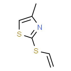 ChemSpider 2D Image | 4-Methyl-2-(vinylsulfanyl)-1,3-thiazole | C6H7NS2