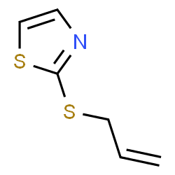ChemSpider 2D Image | 2-(Allylsulfanyl)-1,3-thiazole | C6H7NS2