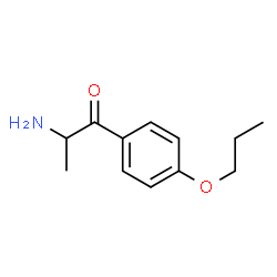 ChemSpider 2D Image | 2-Amino-1-(4-propoxyphenyl)-1-propanone | C12H17NO2