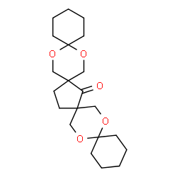 ChemSpider 2D Image | 7,13,20,25-Tetraoxatetraspiro[5.2.1.2.5~14~.2~11~.2~9~.2~6~]pentacosan-10-one | C21H32O5