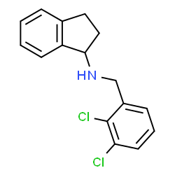 ChemSpider 2D Image | N-(2,3-Dichlorobenzyl)-1-indanamine | C16H15Cl2N