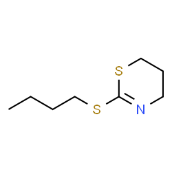 ChemSpider 2D Image | 2-(Butylthio)-5,6-dihydro-4H-1,3-thiazine | C8H15NS2