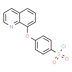 ChemSpider 2D Image | 4-(8-Quinolinyloxy)benzenesulfonyl chloride | C15H10ClNO3S
