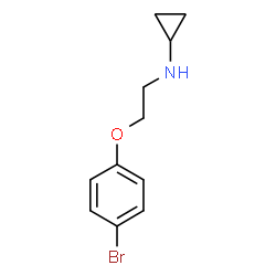 ChemSpider 2D Image | N-[2-(4-Bromophenoxy)ethyl]cyclopropanamine | C11H14BrNO