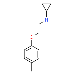 ChemSpider 2D Image | N-[2-(4-Methylphenoxy)ethyl]cyclopropanamine | C12H17NO