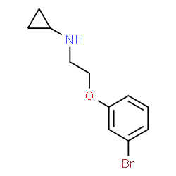 ChemSpider 2D Image | N-[2-(3-Bromophenoxy)ethyl]cyclopropanamine | C11H14BrNO