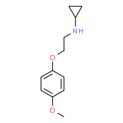 ChemSpider 2D Image | N-[2-(4-Methoxyphenoxy)ethyl]cyclopropanamine | C12H17NO2