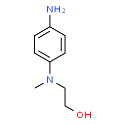 ChemSpider 2D Image | 2-((4-aminophenyl)(methyl)amino)ethanol | C9H14N2O