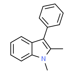 ChemSpider 2D Image | 1,2-Dimethyl-3-phenyl-1H-indole | C16H15N