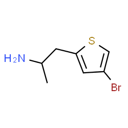 ChemSpider 2D Image | 1-(4-Bromo-2-thienyl)-2-propanamine | C7H10BrNS
