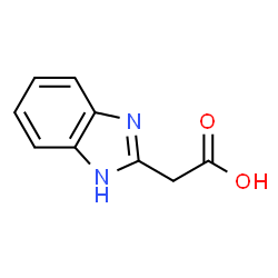 ChemSpider 2D Image | 1H-Benzimidazole-2-aceticacid | C9H8N2O2