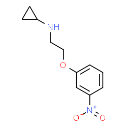 ChemSpider 2D Image | N-[2-(3-Nitrophenoxy)ethyl]cyclopropanamine | C11H14N2O3