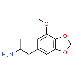 ChemSpider 2D Image | 3-Methoxy-4,5-methylenedioxyamphetamine | C11H15NO3