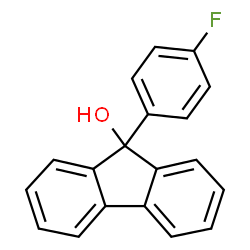 ChemSpider 2D Image | 9-(4-Fluorophenyl)-9H-fluoren-9-ol | C19H13FO