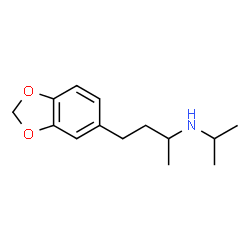 ChemSpider 2D Image | 4-(1,3-Benzodioxol-5-yl)-N-isopropyl-2-butanamine | C14H21NO2