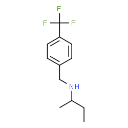 ChemSpider 2D Image | N-[4-(Trifluoromethyl)benzyl]-2-butanamine | C12H16F3N
