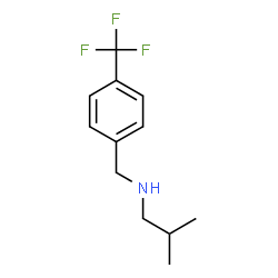 ChemSpider 2D Image | 2-Methyl-N-[4-(trifluoromethyl)benzyl]-1-propanamine | C12H16F3N