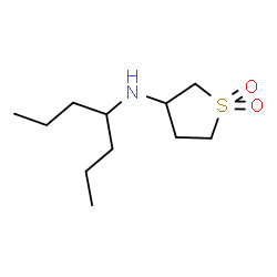 ChemSpider 2D Image | 3-[(heptan-4-yl)amino]-1??-thiolane-1,1-dione | C11H23NO2S