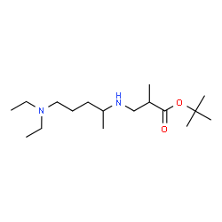 ChemSpider 2D Image | tert-Butyl 3-{[5-(diethylamino)pentan-2-yl]amino}-2-methylpropanoate | C17H36N2O2