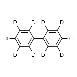 ChemSpider 2D Image | 4,4'-Dichloro(~2~H_8_)biphenyl | C12D8Cl2