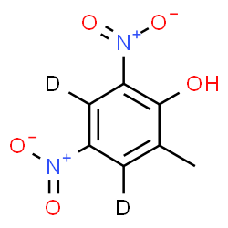 ChemSpider 2D Image | 4,6-Dinitro-2-methylphenol-3,5-d2 | C7H4D2N2O5