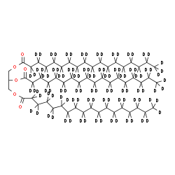 ChemSpider 2D Image | 1,2,3-Tristearoyl Glycerol-d105 | C57H5D105O6
