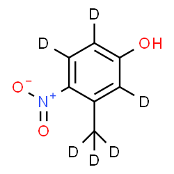 ChemSpider 2D Image | 3-(~2~H_3_)Methyl-4-nitro(~2~H_3_)phenol | C7HD6NO3