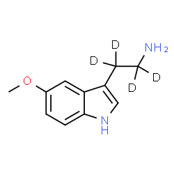 ChemSpider 2D Image | 5-METHOXYTRYPTAMINE-α,α,β,β-D4 | C11H10D4N2O