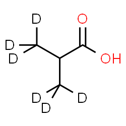 ChemSpider 2D Image | 2-(~2~H_3_)Methyl(3,3,3-~2~H_3_)propanoic acid | C4H2D6O2