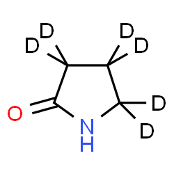 ChemSpider 2D Image | 2-Pyrrolidinone-3,3,4,4,5,5-d6 | C4HD6NO