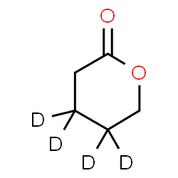 ChemSpider 2D Image | (4,4,5,5-~2~H_4_)Tetrahydro-2H-pyran-2-one | C5H4D4O2