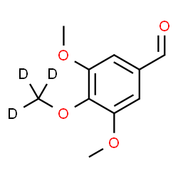 ChemSpider 2D Image | 3,5-Dimethoxy-4-[(~2~H_3_)methyloxy]benzaldehyde | C10H9D3O4