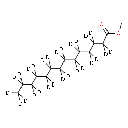 ChemSpider 2D Image | Methyl Tetradecanoate-d27 | C15H3D27O2