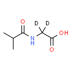ChemSpider 2D Image | N-Isobutyryl(2,2-~2~H_2_)glycine | C6H9D2NO3