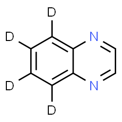 ChemSpider 2D Image | Quinoxaline-5,6,7,8-d4 | C8H2D4N2