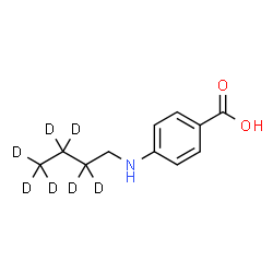 ChemSpider 2D Image | 4-[(2,2,3,3,4,4,4-~2~H_7_)Butylamino]benzoic acid | C11H8D7NO2