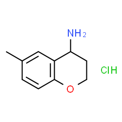 ChemSpider 2D Image | 6-METHYLCHROMAN-4-AMINE HYDROCHLORIDE | C10H14ClNO