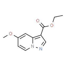 ChemSpider 2D Image | Ethyl 5-methoxypyrazolo[1,5-a]pyridine-3-carboxylate | C11H12N2O3