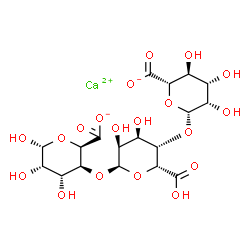 ChemSpider 2D Image | Calcium beta-D-mannopyranuronosyl-(1->4)-alpha-L-gulopyranuronosyl-(1->4)-alpha-L-gulopyranuronate | C18H24CaO19