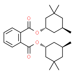 ChemSpider 2D Image | (1R,5S)-3,3,5-Trimethylcyclohexyl (1S,5R)-3,3,5-trimethylcyclohexyl phthalate | C26H38O4