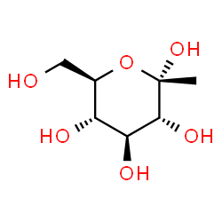 ChemSpider 2D Image | 1-C-Methyl-alpha-D-glucopyranose | C7H14O6