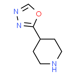 ChemSpider 2D Image | 4-(1,3,4-Oxadiazol-2-yl)piperidine | C7H11N3O
